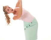 high waisted padded wrap over skirt
