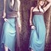 nomad. convertible travel dress. organic bamboo hemp blend. choose your color. 'made to order'
