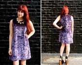 Vintage Purple Shift Tank Dress