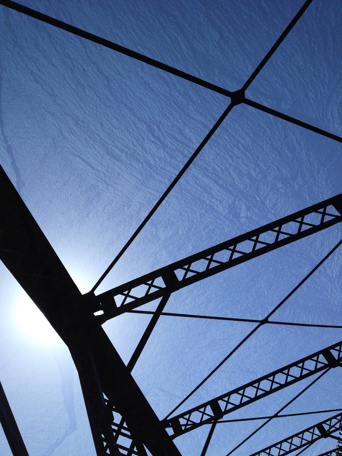 Blue Sky Bridge Photo Print