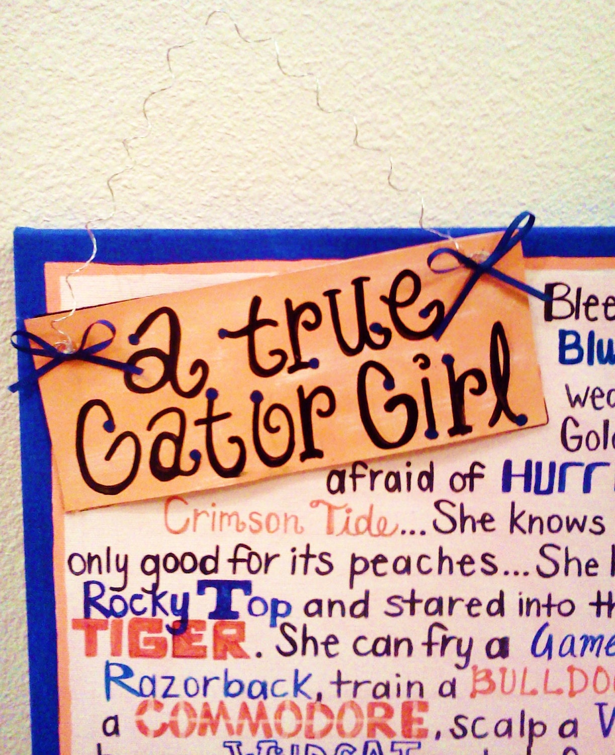 A True Gator Girl Canvas