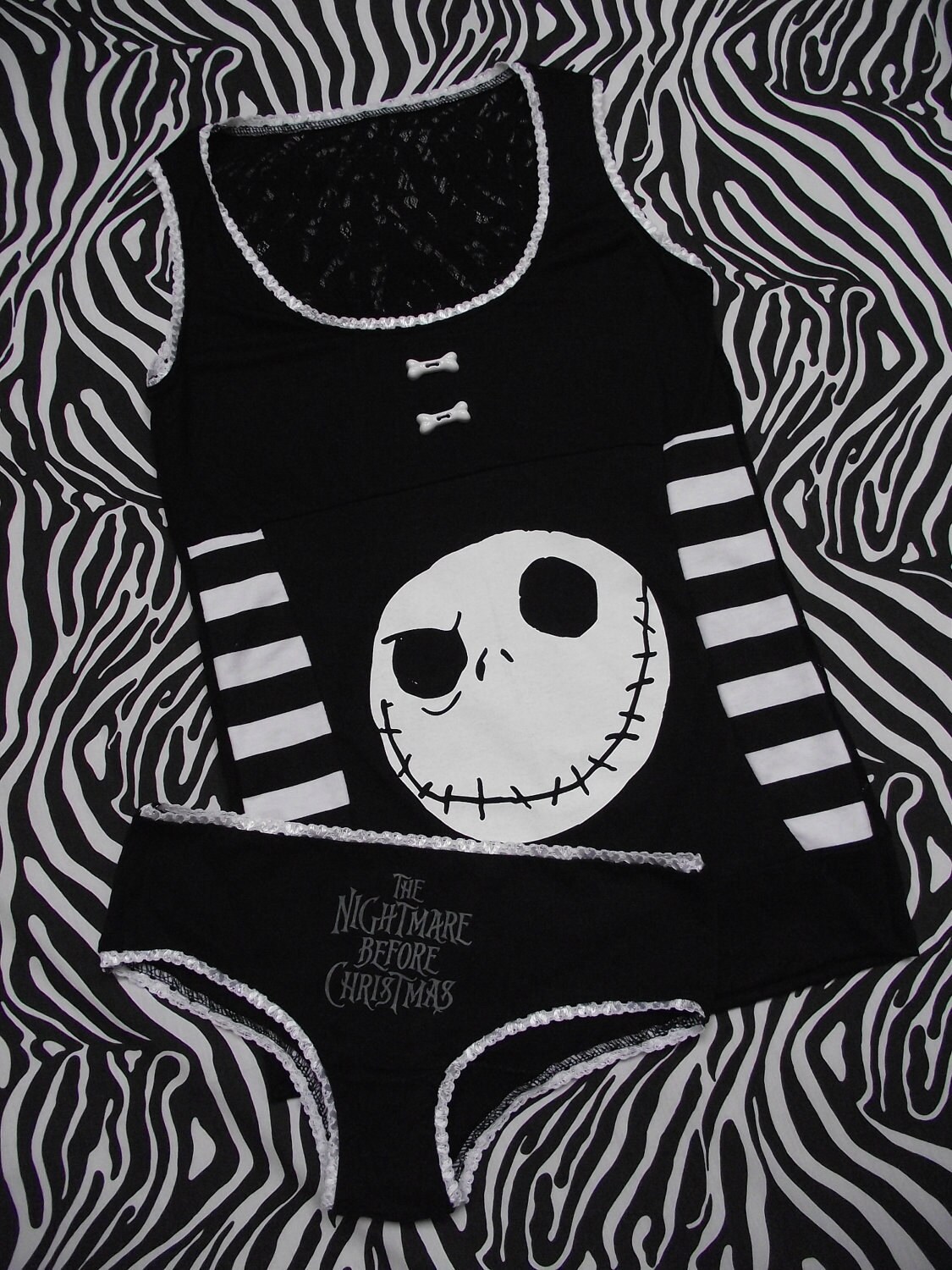 The Nightmare Before Christmas Vest Top and Panties Set The Nightmare Before Christmas Vest Top and Panties Set