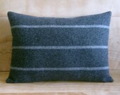 Wool Pillow - Pendleton Wool Fabric, Stripes