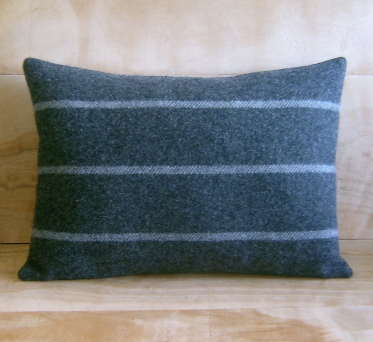 Wool Pillow - Pendleton Wool Fabric, Stripes