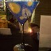 Starry Night hand-painted martini glass