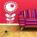Wall Decals Funky Flower - Nursery Vinyl Stickers Art