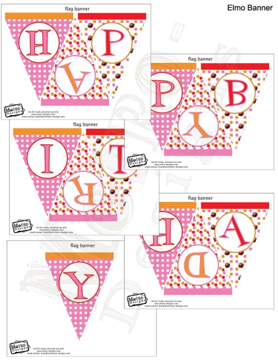 Elmo Party - Banner Il_570xn