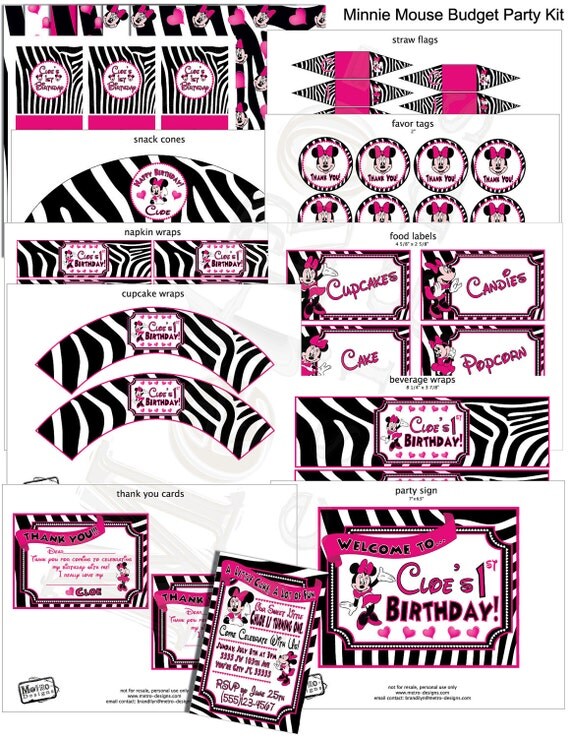 Minnie Mouse - Party Kit Il_570xn