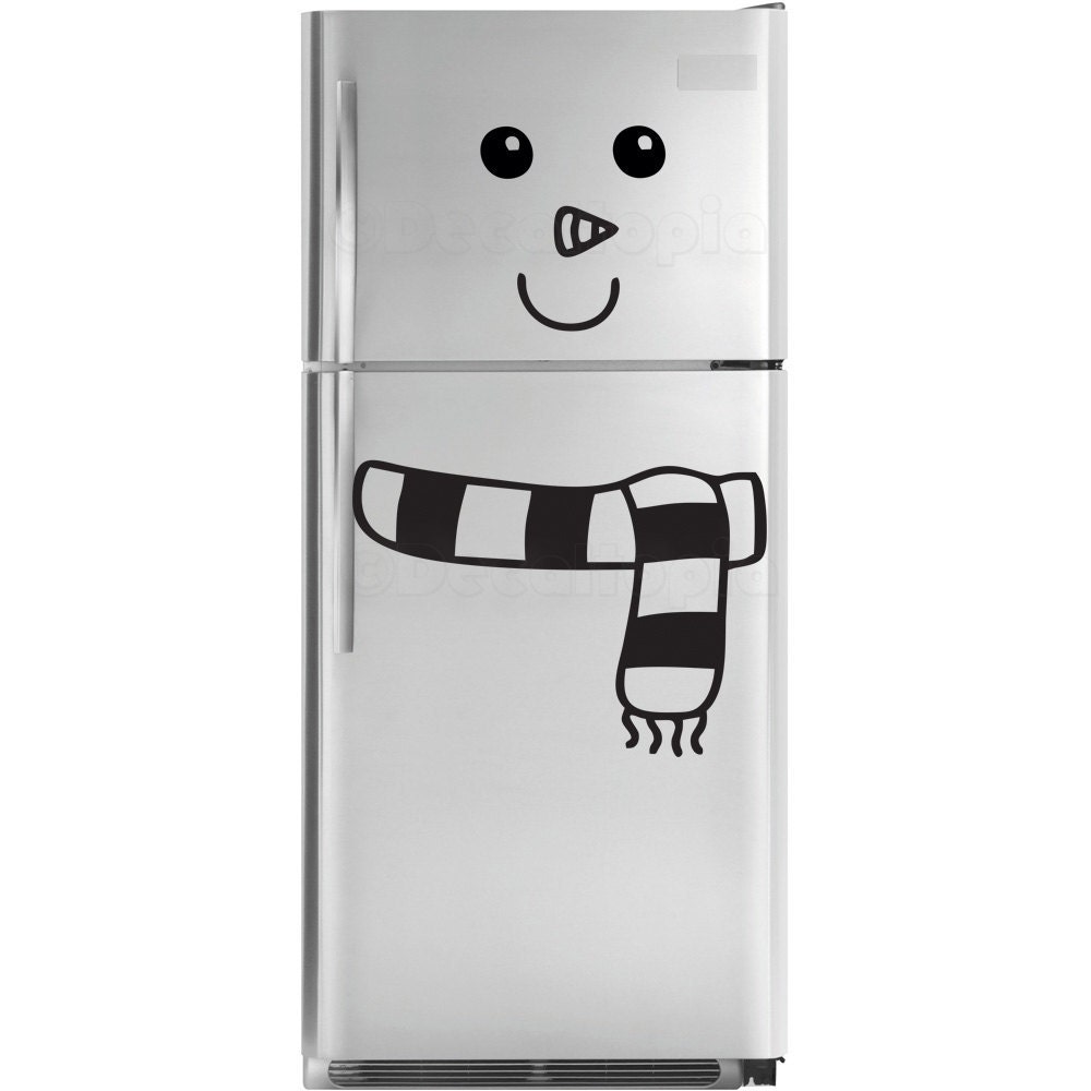 Snowman Fridge Decal