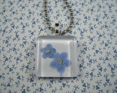Forget Me Not Pendant - Small Square