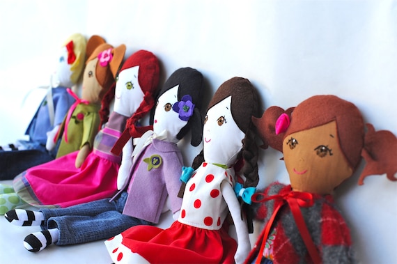 Custom Handmade Cloth Doll Heirloom "Gigi Like Me" Doll