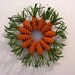 Pine Cone Carrot Wreath Easter Spring or Summer