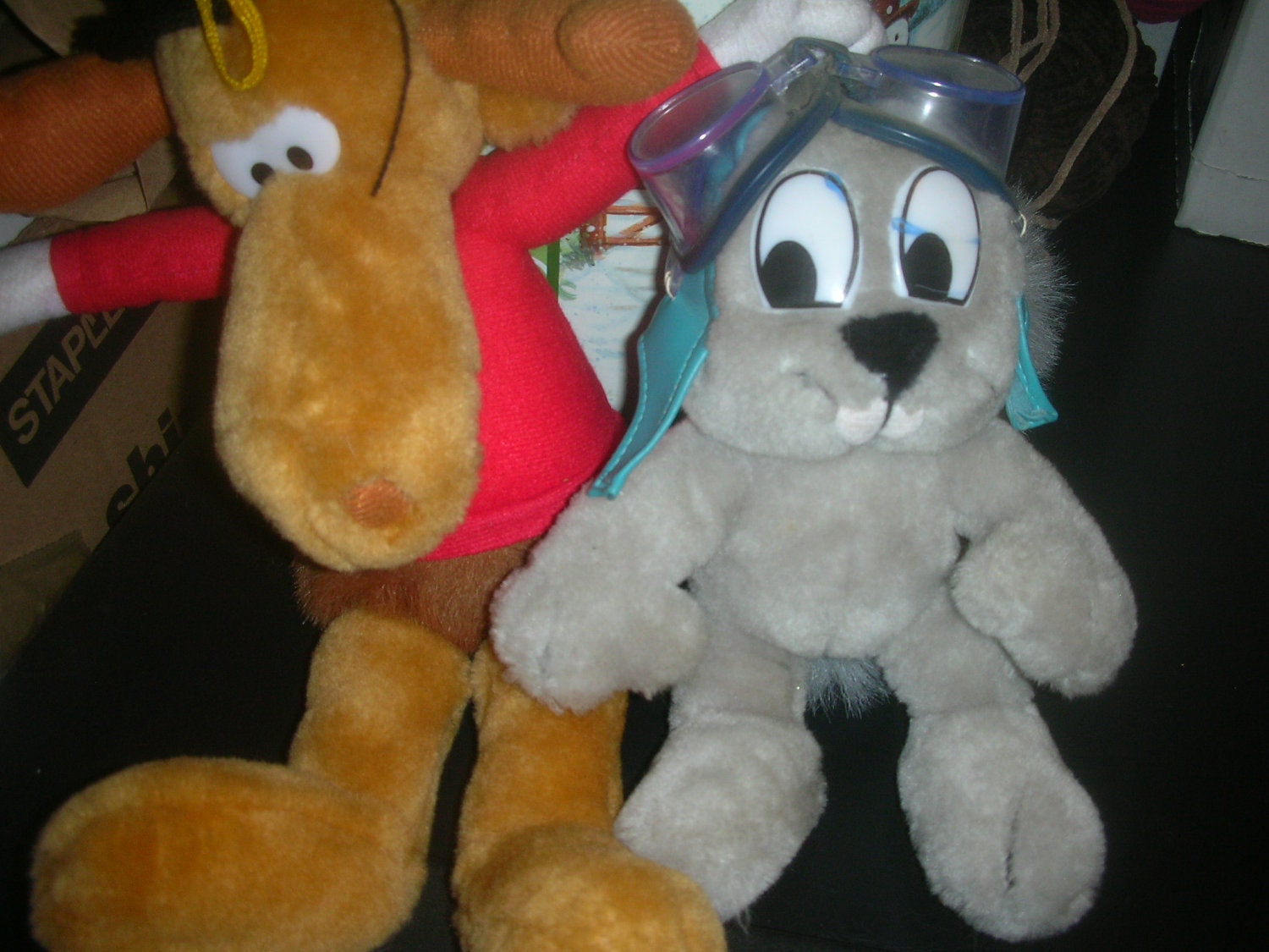 rocky and bullwinkle plush toys