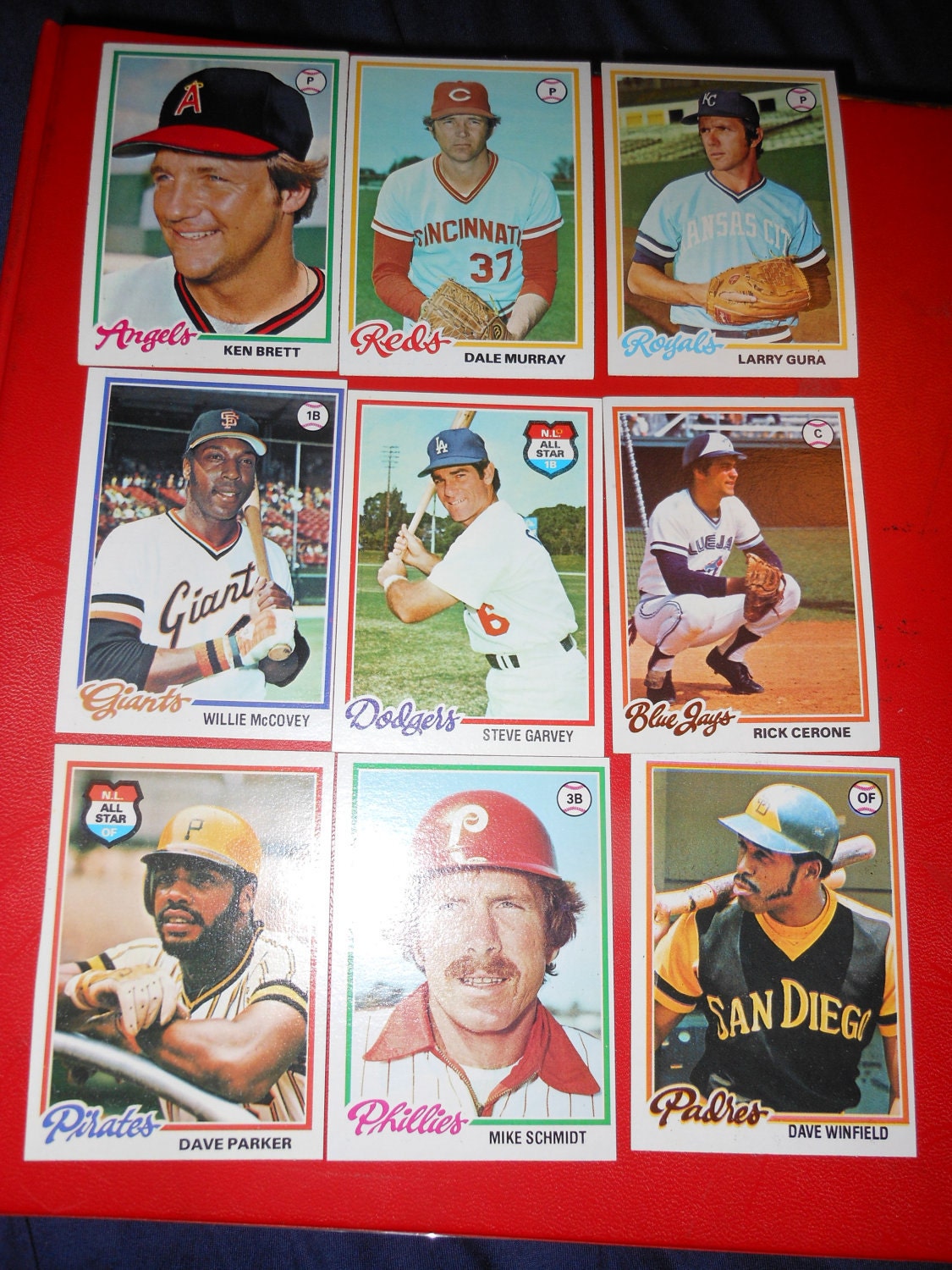 1978 Topps Baseball card vintage lot Dave by AllNightGarageSale