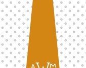 Monogrammed Tie Little Man Digital Prints in choice of 5x7 or 8x10