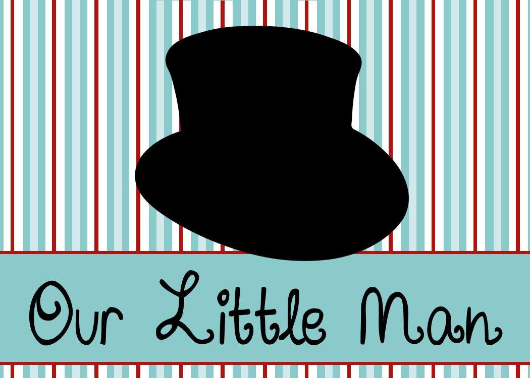Our Little Man Digital Print in choice of 5x7 or 8x10