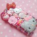 Bling Rhinestone Hello Kitty Head Kawaii iPhone 4 Cell Phone Case