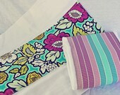 Secret Garden Burp Cloths - Set of 2