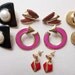 80s Vintage Pierced Earring Destash Instant Collection--lot of 5 pr