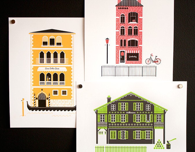 European Home - Print Set of 3
