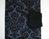 eReader Cover Kindle Cover Kindle Fire Cover Kindle Touch Cover Kobo Vox Cover Sony Cover Kobo Touch Cover - Book Style - Gray Damask