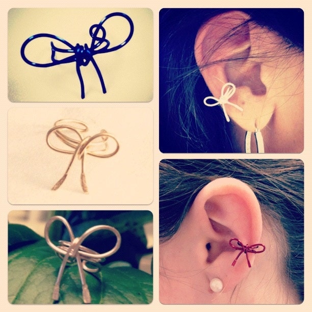Bow Ear Cuff, Choose your Color