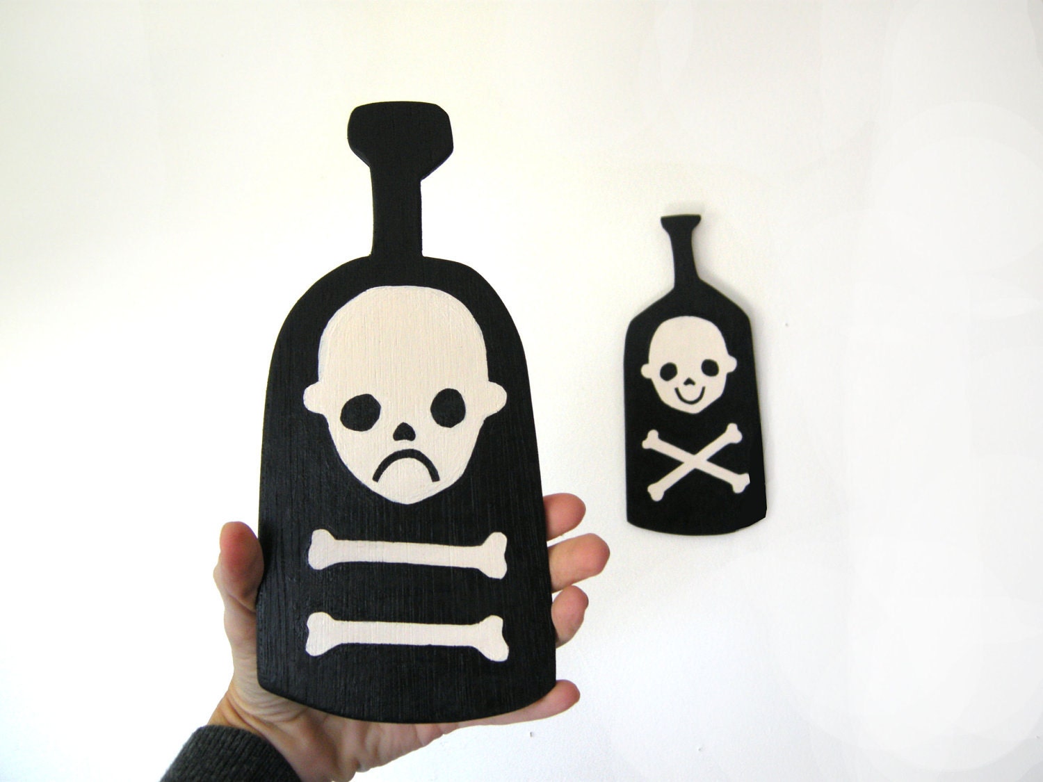 Happy and Sad Poison Bottles