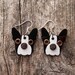 Earrings Jewelry Boston Terrier Dog Breed Pet Lover Aluminum Custom Rivets