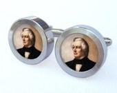 Millard Fillmore Presidential Cufflinks -- U.S. Political Gift for wedding, groomsmen, and university graduation
