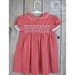 Vintage Girls Red & White Striped Dress, Size T3