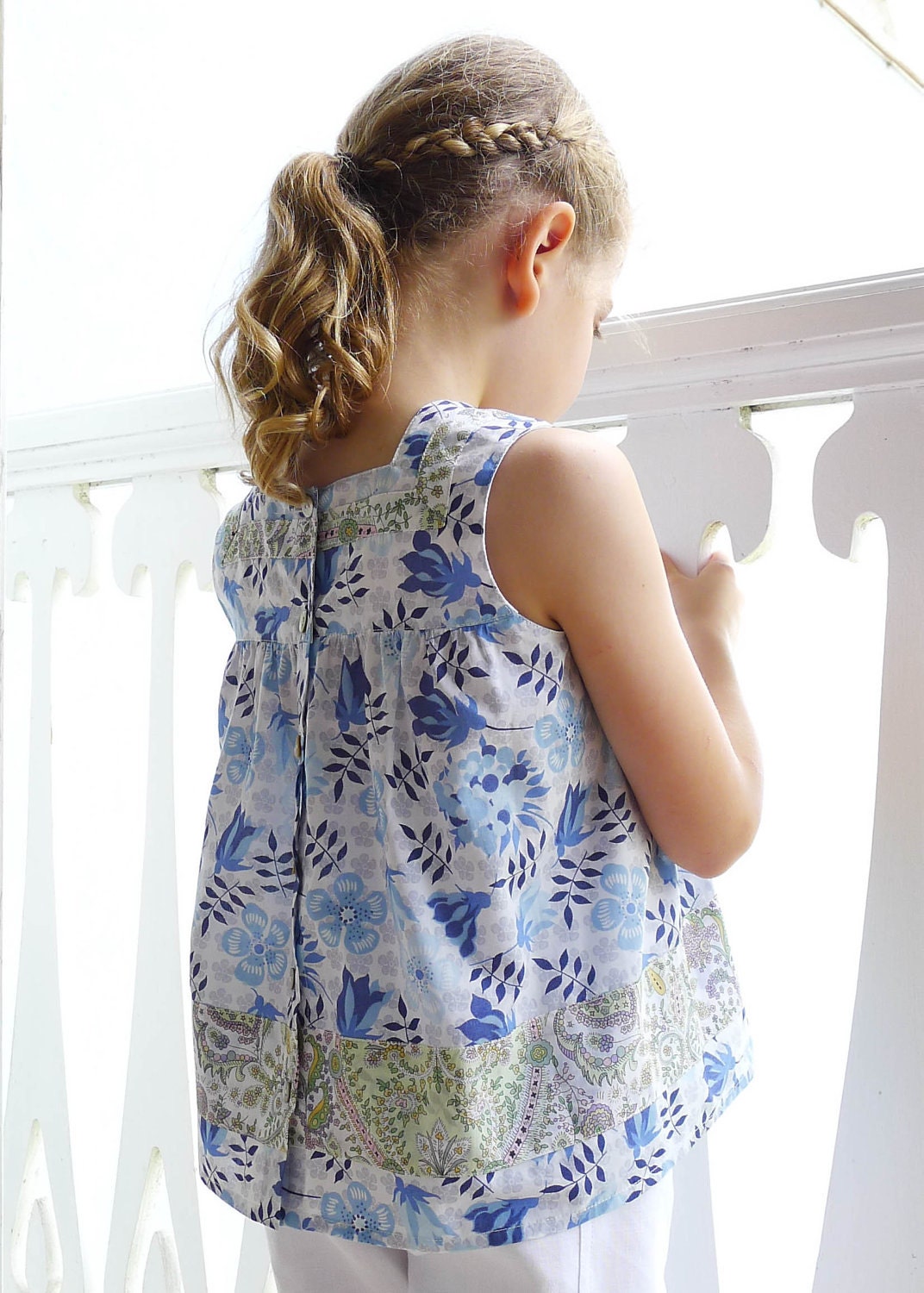 Girl's Liberty Print Blouse/Shirt