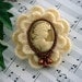 Cameo Brooch - Victorian Young Lady Cameo Brooch Pin - Unique Gift