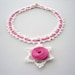 Crochet Necklace - Crochet Choker - Pink Necklace - Shabby Chic Necklace