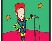 DAVID BOWIE POSTER  - limited edition - full colour A3  size original print