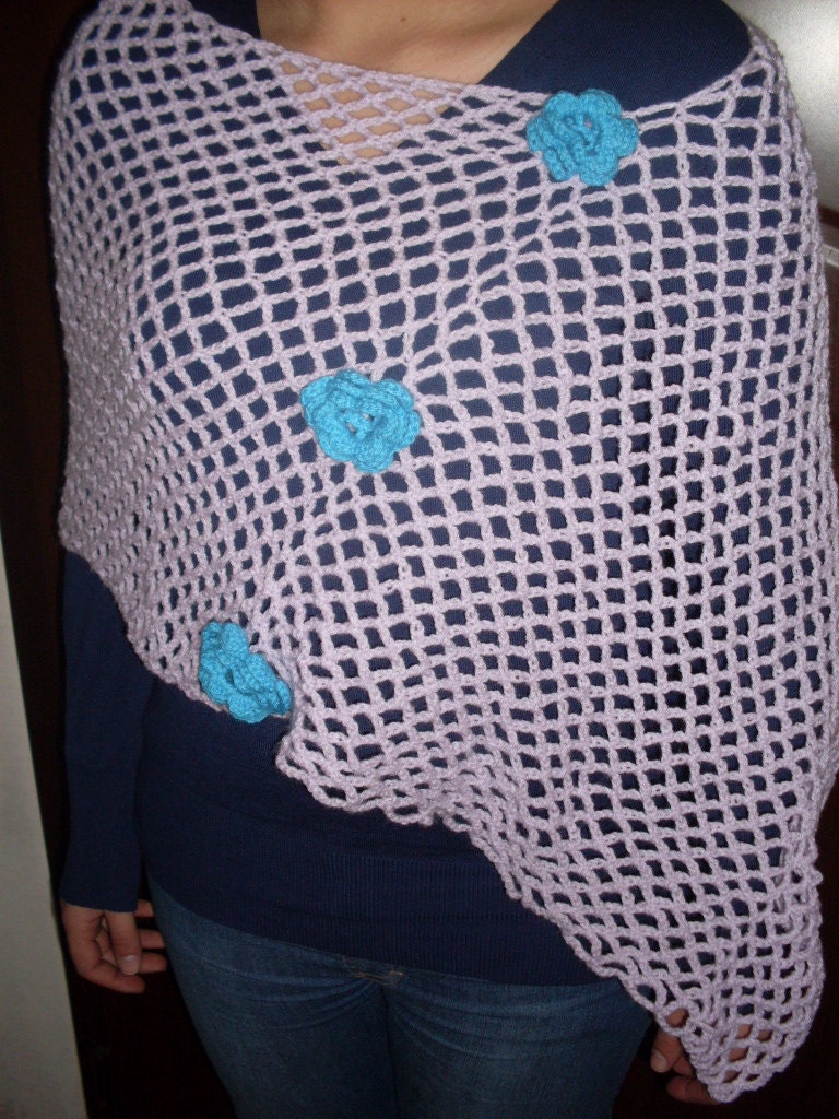 Handknitted Lacy Shoulder Shrug, Every Season, Shawl