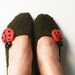 FREE SHiPPiNG dark green Healthy Booties Home slippers Dance classic yoga sexy hygienic light Naturel Silk cashmire crochet St Patrick Day
