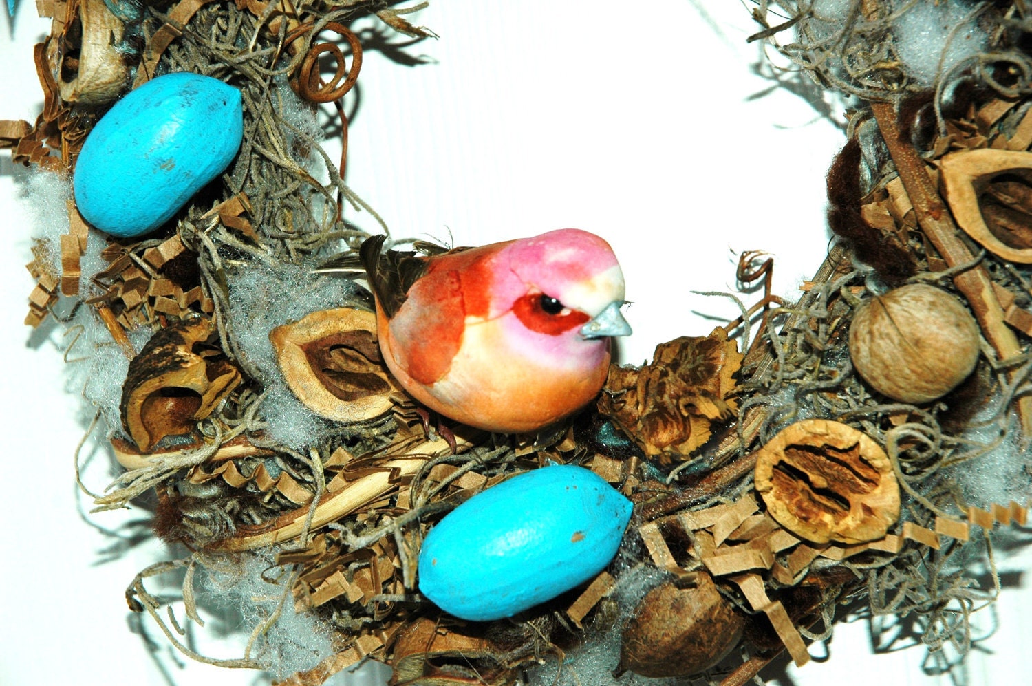 Spring Songbird Wreath: 6" Mini-Hickowreath