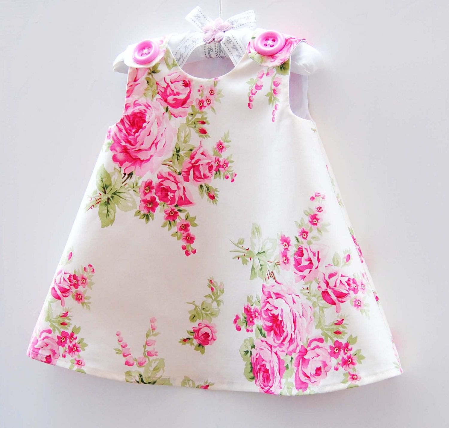 Aline Girls Dress - Barefoot Roses - Baptism Dress - Children Dress - Victorian Style - Country Wedding - Children Clothing - 3m to 4T
