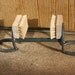 Horseshoe Boot Scraper - Portable Western Rustic and Rugged with replaceable brushes - FREE Domestic SHIPPING