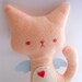 Kitty Cat Plush - Flower Set of 3 stuffed and soft toys