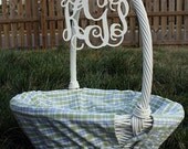 Small (6") Wooden Monogram-Ready to Paint-Tie onto Easter Basket, Tie onto a Wedding Gift, Perfect Hostess Gift, Bridal Party