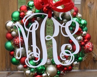 Medium (14") Wooden Monogram-Ready to Paint-Perfect for Spring Wreaths and more