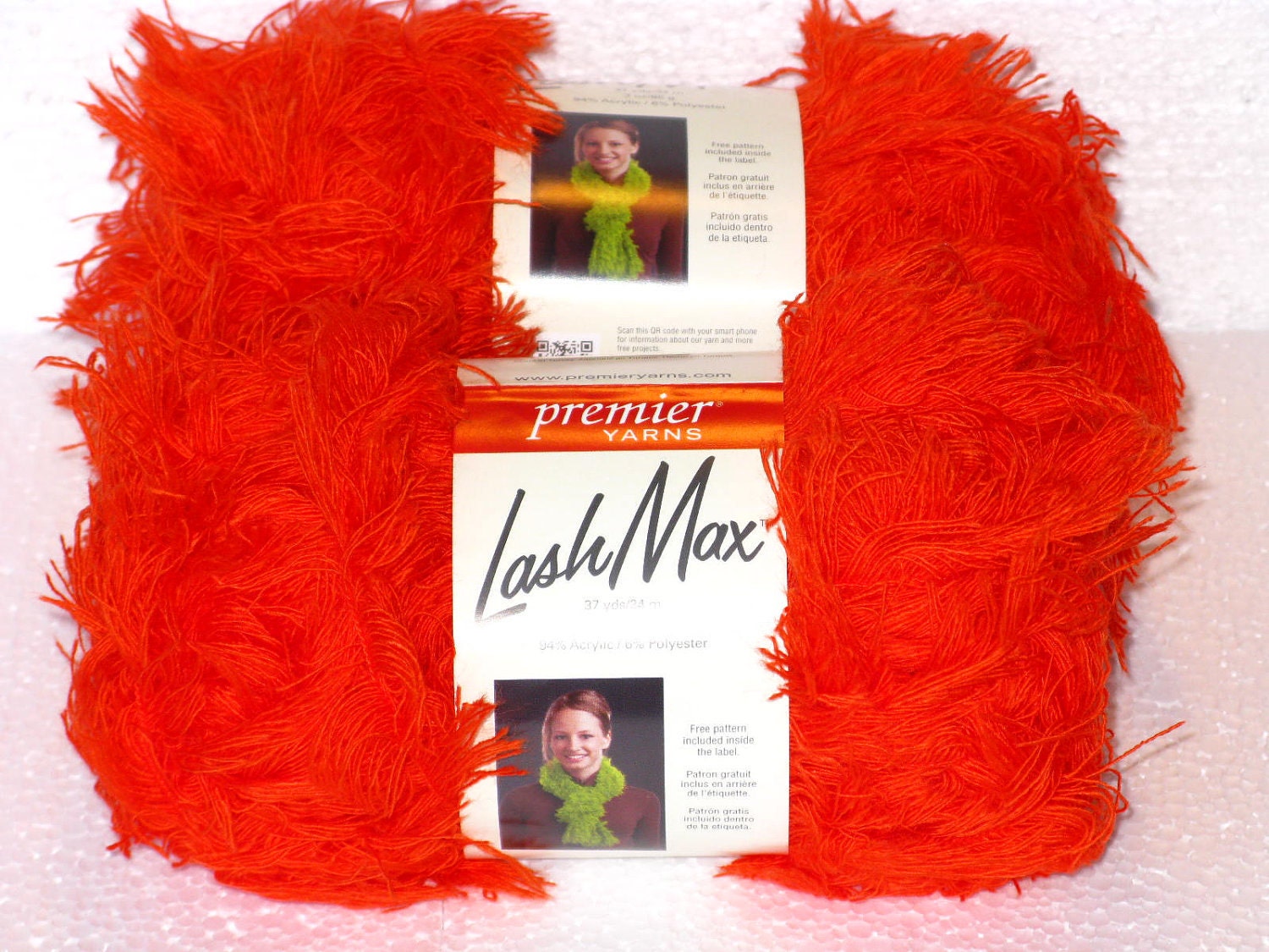 LashMax Yarn by Premier Yarns (Color - Orange Fizz)