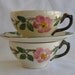 Two Franciscan Desert Rose Cups with Saucers in Excellent Condition