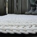 10.00 OFF Hand Knit Rope Rug