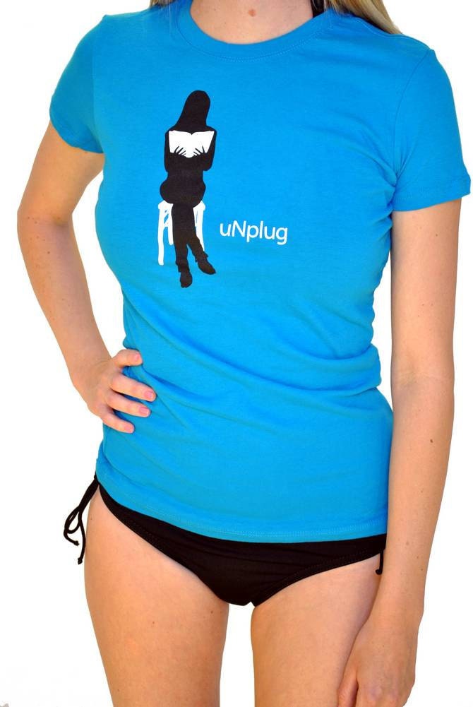 10 DOLLAR TEE's... Limited Time FREE Shipping, Womens Custom Unplug and Read a Book -Artist Designed T-Shirt Womens Sm, Lrg