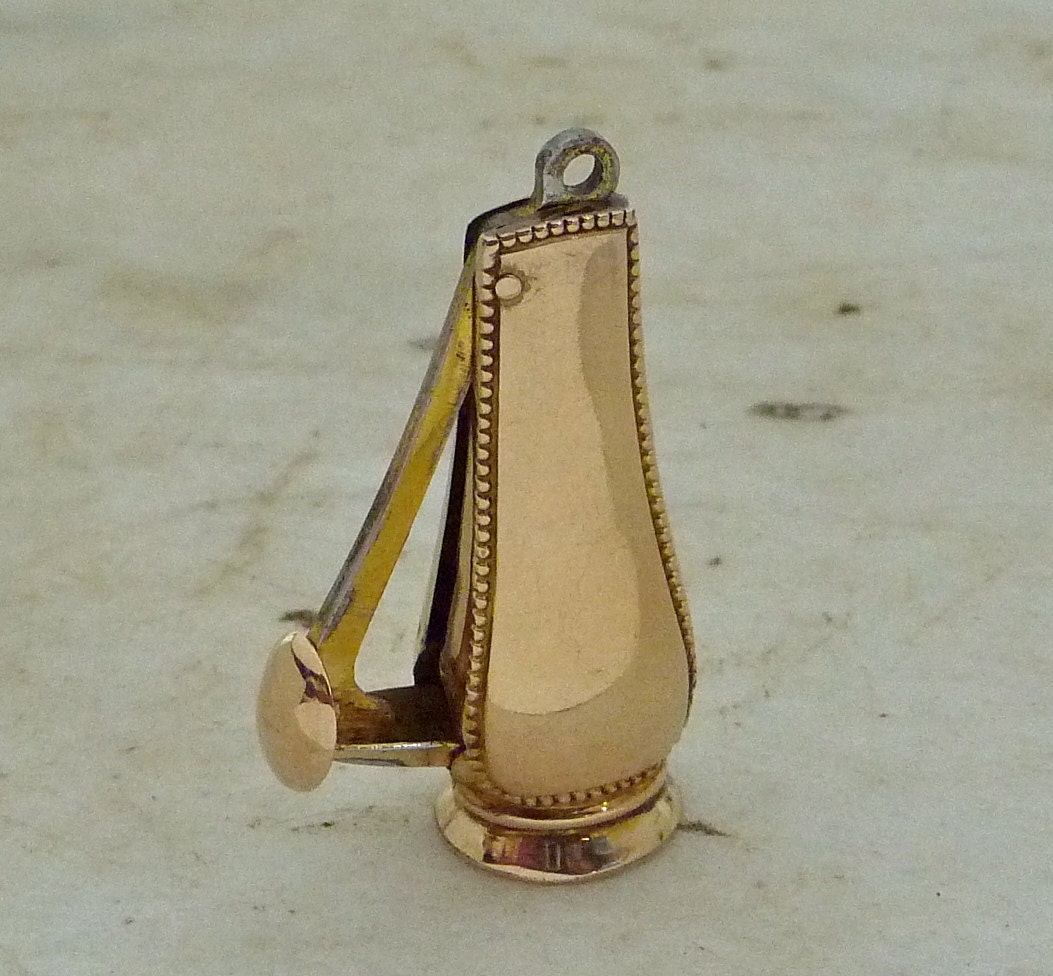 Antique 10K Gold Cigar Cutter Clipper Watch Chain by PaintedCave