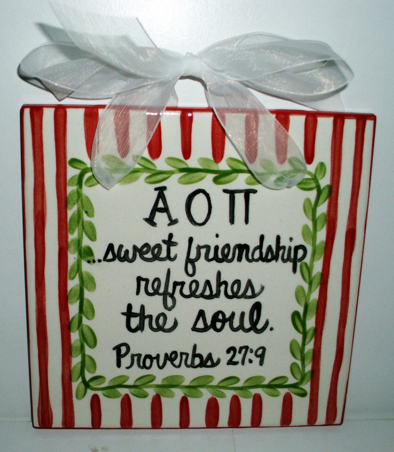 Alpha Omicron Pi Friendship Tile