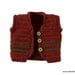 Pattern Crochet vest Sweater Jacket Collar unisex Boys Girls Baby Newborn Toddler Easy Dewdrops No: 219