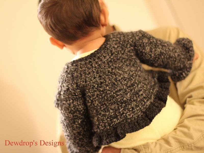 PATTERN Crochet Sweater Jacket Shrug Bolero Baby Newborn Toddler Classic Collection Dewdrops No 213